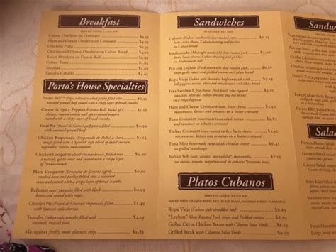 Porto S Catering Menu With Prices